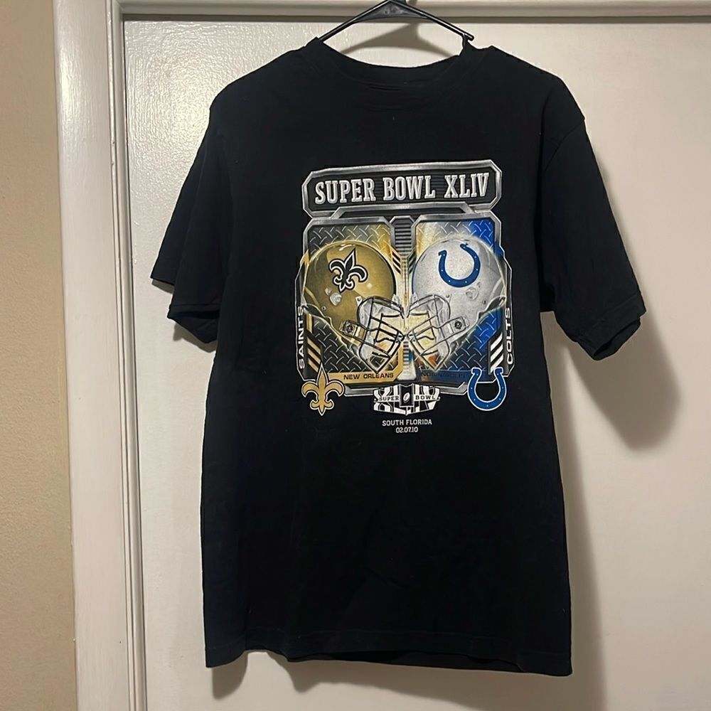 Super Bowl saints / colts  XLIV T shirt medium